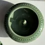 Objets de décoration - Cendrier artisanal vert à couvercle D13 - OFFICE OBJETS