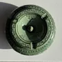 Objets de décoration - Cendrier artisanal vert à couvercle D13 - OFFICE OBJETS
