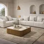 Sofas - 3-seater sofa upholstered in off-white fabric - ANGEL CERDÁ