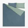 Bed linens - RNF Single Bed Linen set, 200x215cm+50x70cm, Nuances,Blue/ Green, - DILIOS