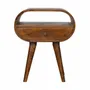 Night tables - Artisan Furniture Solid Wood Chestnut 1 Drawer Nightstand - ARTISAN FURNITURE