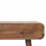 Console table - Artisan Furniture Solid Wood Classic Grey Rounded Console Table - ARTISAN FURNITURE
