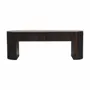 Benches - Artisan Furniture Solid Wood Velvet Mocha Fluted Bench - ARTISAN FURNITURE
