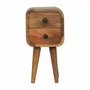 Tables de nuit - Artisan Furniture Solid Wood Mini table de chevet incurvée Oak-ish - ARTISAN FURNITURE