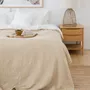 Linge de lit - Couverture gaufrée en lin couleur vanille - MAGICLINEN