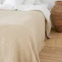 Linge de lit - Couverture gaufrée en lin couleur vanille - MAGICLINEN