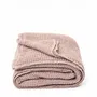 Linge de lit - Couverture gaufrée en lin couleur bois de rose - MAGICLINEN