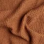 Linge de lit - Couverture gaufrée en lin couleur cannelle - MAGICLINEN