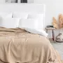 Linge de lit - Couverture gaufrée en lin beige - MAGICLINEN