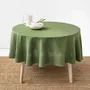 Nappes - Nappe ronde en lin vert forêt - MAGICLINEN