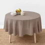 Nappes - Nappe ronde en lin gris clair - MAGICLINEN