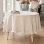 Nappes - Nappe ronde en lin vichy naturel - MAGICLINEN