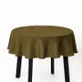Nappes - Nappe ronde en lin vert olive - MAGICLINEN