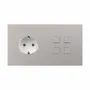 Recessed lighting - LIGHT AND BUTTON | SQUARE BUTTON - FEDE