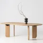 Dining Tables - ORGANIC | Wave-Shaped Sculptural Oak Table - TIVOLI