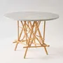 Dining Tables - MIKADO rattan round table - KOK MAISON