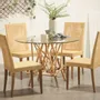 Dining Tables - MIKADO rattan round table - KOK MAISON