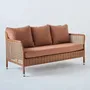 Armchairs - ANTIBES LATERITE 2 seater sofa - KOK MAISON