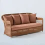 Sofas - BIARRITZ CHATAIGNE 3-seater resin sofa - KOK MAISON