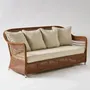 Sofas - BIARRITZ CHATAIGNE 3-seater resin sofa - KOK MAISON