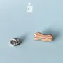 Brooches - Bacon Wooden Pin - PINTONIK