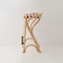 Stools - VIRAGE rattan bar stool with synthetic straps - ORCHID EDITION