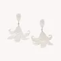 Jewelry - Flower pendant on post earrings - Lis Blanc - NATURE BIJOUX