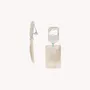 Bijoux - Boucles d'oreilles clips 2 rectangles Nacre et os - Milos - NATURE BIJOUX