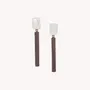 Bijoux - Boucles d'oreilles poussoir top cracking tige bois de roblès - Okawa - NATURE BIJOUX