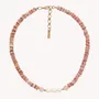 Bijoux - Collier court 3 perles d'eau douce - Spiaggia Rosa - NATURE BIJOUX