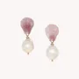 Jewelry - Post earrings with baroque FWP - Spiaggia Rosa - NATURE BIJOUX