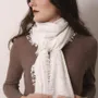 Scarves - Knitted Hand felted Cashmere Scarf - PASHMA