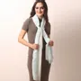 Scarves - Wool Cashmere Diamond Weave Ombre Scarf - PASHMA