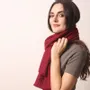 Scarves - Waffle Weave Cashmere Scarf - PASHMA