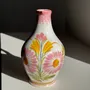 Decorative objects - Mini pink green and yellow stylized flower jug H15.5 - OFFICE OBJETS