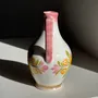 Decorative objects - Mini pink green and yellow stylized flower jug H15.5 - OFFICE OBJETS