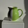 Carafes - 90s white and green ceramic carafe H17 D11 - OFFICE OBJETS