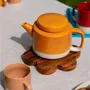 Mugs - CYL teapot happy blue and apricot - KINTA