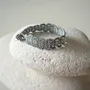 Jewelry - WIRE AND PEARL BRACELET, HAND-CROCHETED, BARK MODEL - KARAWAN AUTHENTIC