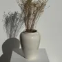 Vases - Vase moderne oblong blanc H18,5 - OFFICE OBJETS
