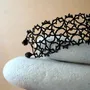 Jewelry - WIDE LACE CUFF BRACELET, CROWN MODEL - KARAWAN AUTHENTIC