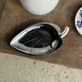 Decorative objects - Pair of silver-plated metal cups in the shape of a stylized leaf 11.5x - OFFICE OBJETS