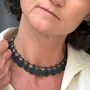 Jewelry - WIRE AND SEED BEADS CHOKER NECKLACE, EDA, OYA COLLECTION - KARAWAN AUTHENTIC