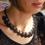 Jewelry - WIRE AND SEED BEADS CHOKER NECKLACE, EDA, OYA COLLECTION - KARAWAN AUTHENTIC