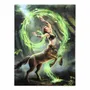 Decorative objects - 19x25cm Earth Element Sorceress Canvas Plaque by Anne Stokes - SOMETHING DIFFERENT WHOLESALE