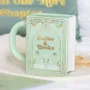 Tasses et mugs - Mug en forme de livre vert « Café et Livres » - SOMETHING DIFFERENT WHOLESALE
