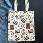 Bags and backpacks - Retro 80s Print Polycotton Tote Bag - SOMETHING DIFFERENT WHOLESALE