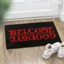 Rugs - Black Welcome Goodbye Doormat - SOMETHING DIFFERENT WHOLESALE