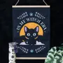Other wall decoration - In My Witch Era Bat Cat Fabric Wall Hanging - SOMETHING DIFFERENT WHOLESALE