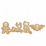 Other wall decoration - Set of 4 Creepy Skeleton Cookie Ornaments - SOMETHING DIFFERENT WHOLESALE